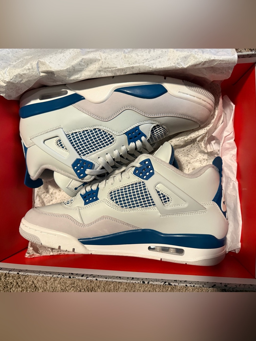 Jordan 4 Military Blue Sneakers